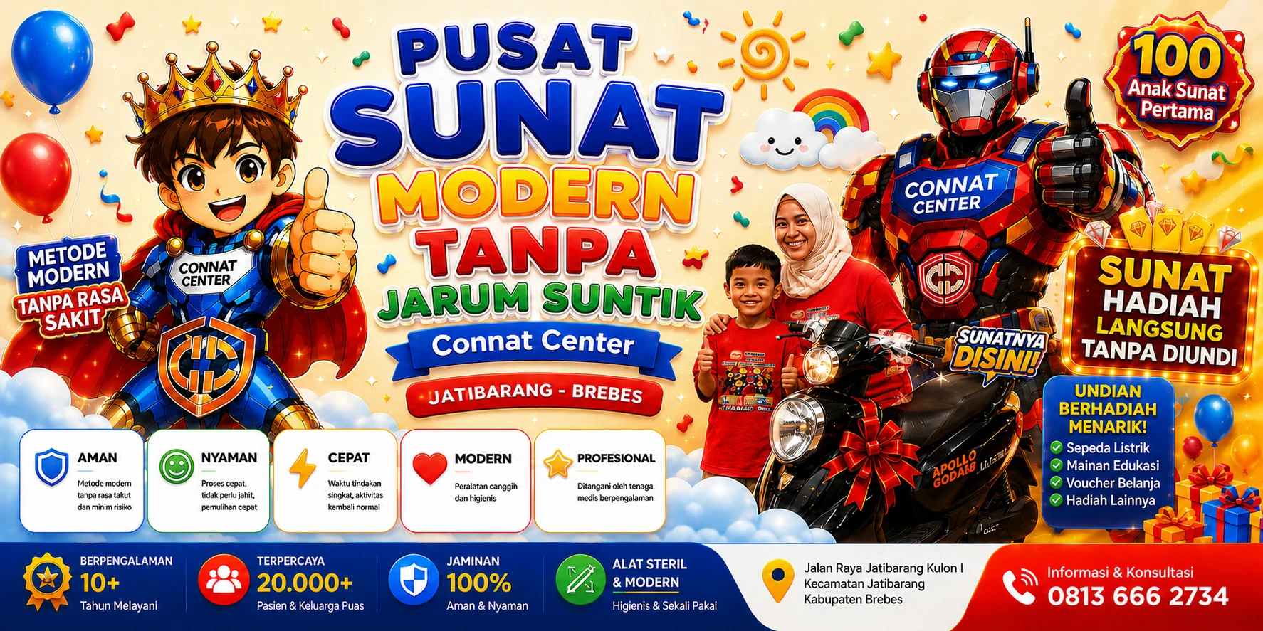 connat center Brebes Jatibarang - sunat brebes - khitan brebes - sunat modern brebes
